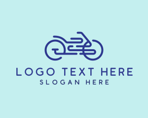 Bike Ride Outline Logo