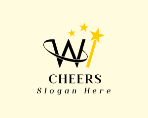Star - Wizard W Gold logo design