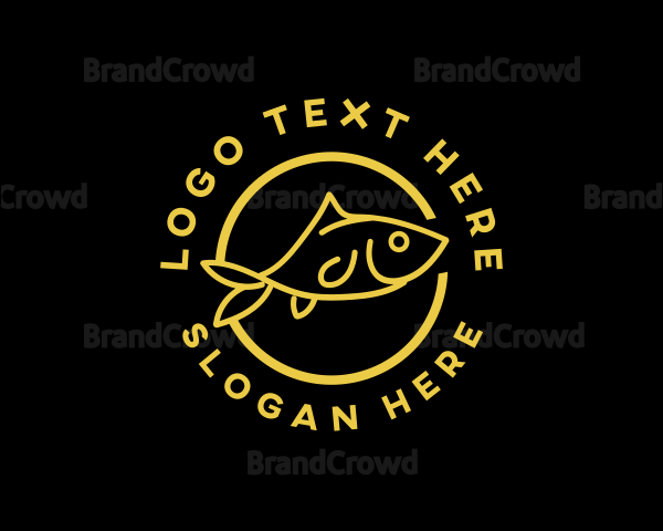 Fish Seafood Restaurant Logo
