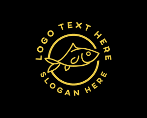 Poke Bowl - Fish Seafood Restaurant logo design