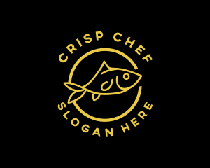 Fish Seafood Restaurant logo design