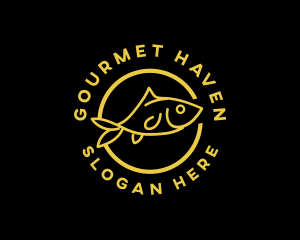 Fish Seafood Restaurant logo design