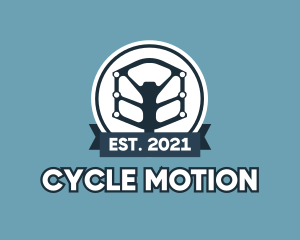 Bike Pedal Banner logo design