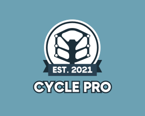 Biking - Bike Pedal Banner logo design