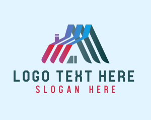 Angled Roof Lines Logo