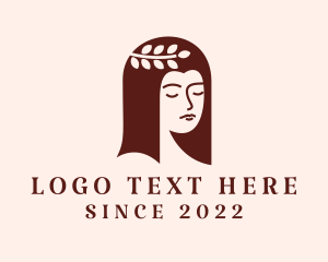 Wreath - Beauty Lady Stylist logo design