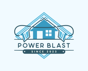 House Power Wash Sanitation logo design