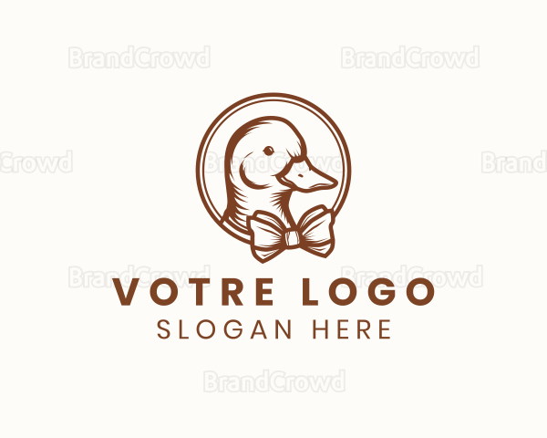 Rustic Duck Bowtie Logo