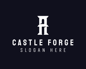 Medieval - Medieval Tower Building logo design