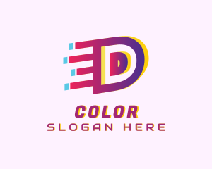 Digital Agency - Speedy Letter D Motion Business logo design