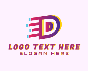 Futuristic - Speedy Letter D Motion Business logo design