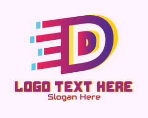 Motion - Speedy Letter D Motion logo design
