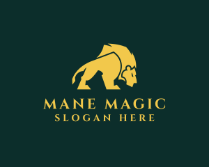Mane - Fierce Lion Mane logo design