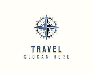 Navigation Travel Compass logo design