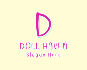 Doll - Kinder Handwriting Playroom logo design