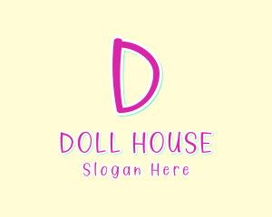Doll - Kinder Handwriting Playroom logo design