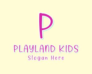 Kinder Handwriting Playroom  logo design