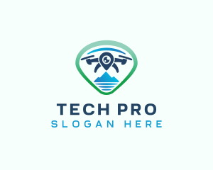 Drone Tech Gadget logo design