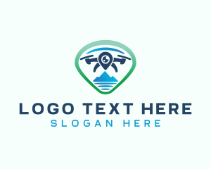 Quadcopter - Drone Tech Gadget logo design