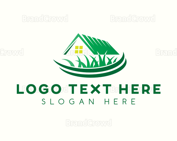 Lawn Grass Cutter Logo