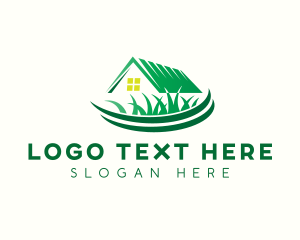 Greenery - Lawn Grass Cutter logo design