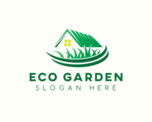 Lawn Grass Cutter logo design