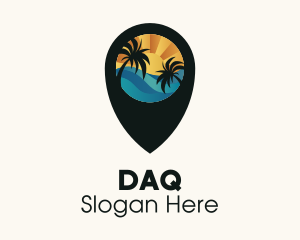 Water - Tropical Beach Location logo design