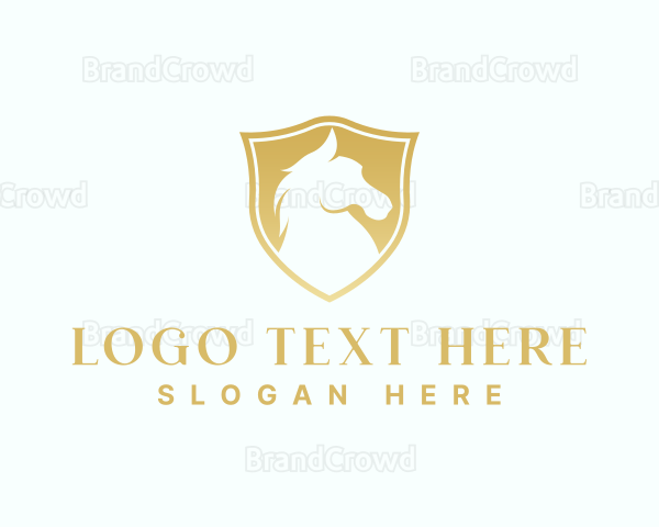 Premium Shield Horse Logo