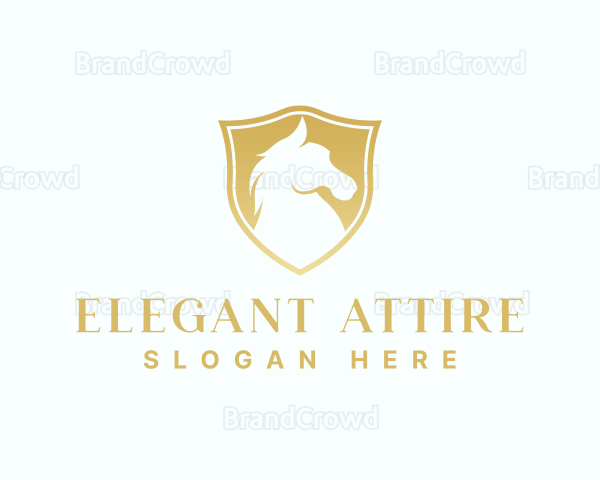 Premium Shield Horse Logo