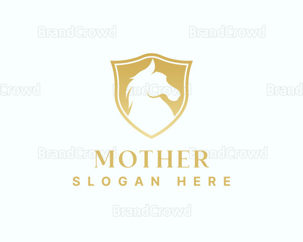 Premium Shield Horse Logo