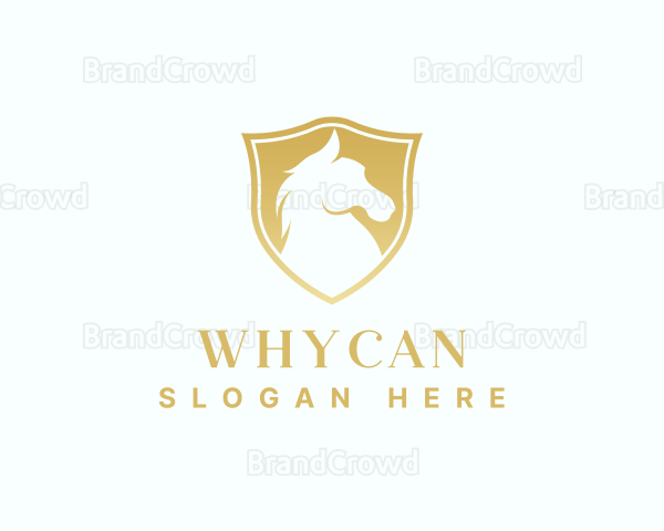 Premium Shield Horse Logo