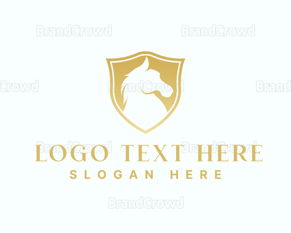 Premium Shield Horse Logo