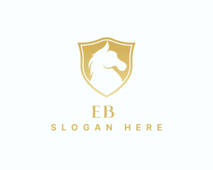 Premium Shield Horse Logo