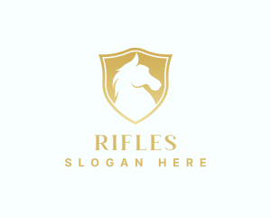 Premium Shield Horse Logo