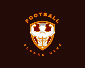 Bodybuilder Gym Man Logo