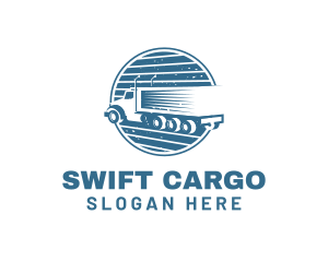 Shipping - Rustic Shipping Truck logo design