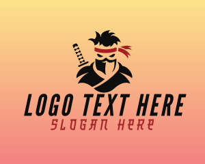 Stealth - Ninja Warrior Character logo design