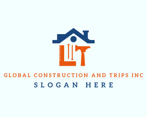 Home Construction Tools logo design