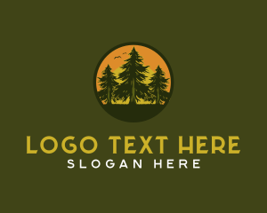 Park - Pine Tree Eco Forest logo design