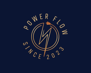 Power Lightning Bolt Plug logo design