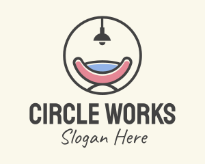 Round - Round Furniture Chair logo design