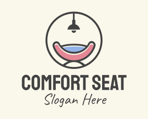 Round Furniture Chair logo design