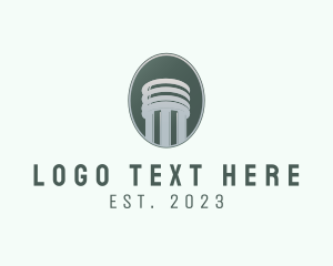 Oval - Pillar Column Company logo design
