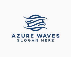 Biotech Science Waves logo design