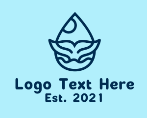 Tourism - Whale Beach Droplet logo design