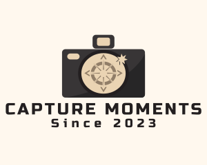 Compass Camera Navigation logo design