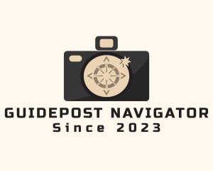 Compass Camera Navigation logo design