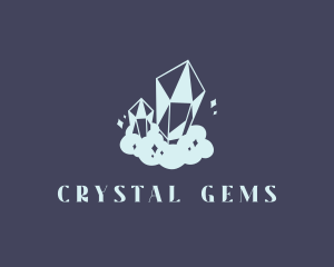 Blue Sparkle Crystals logo design