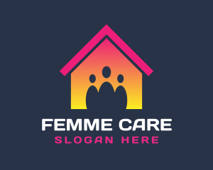 House Family Care logo design