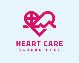 Cardiology - Healthy Heart Hearbeat logo design